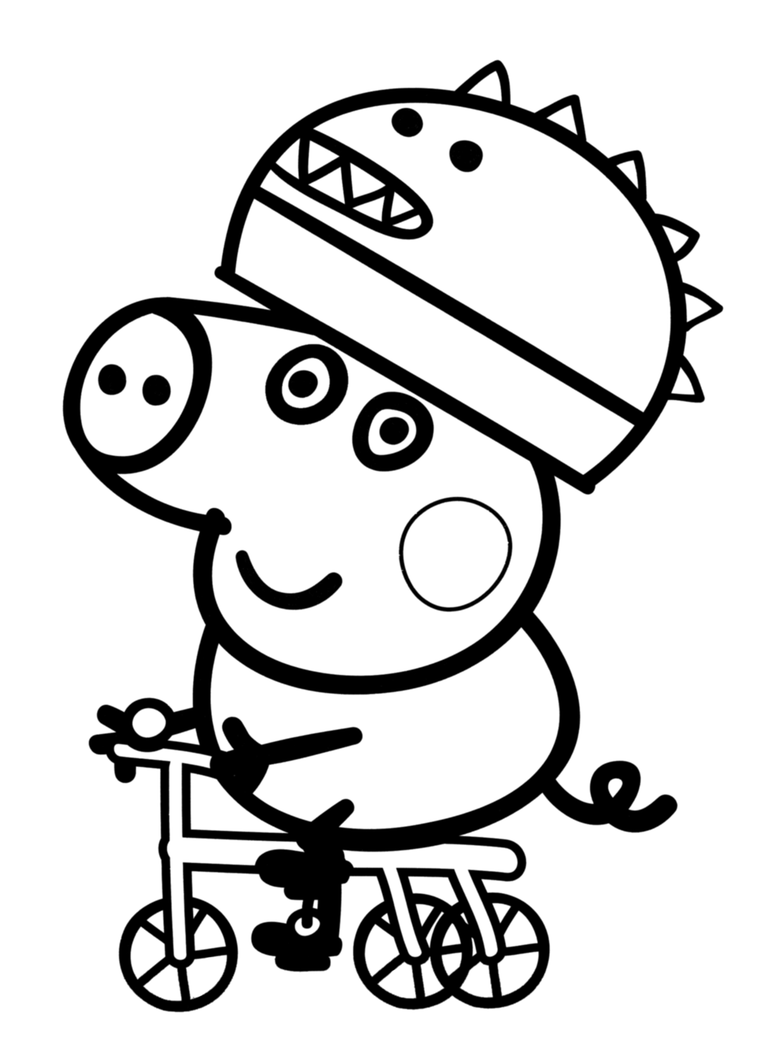 desenho para colorir da peppa - Atividades para a Educação Infantil -  Cantinho do Saber